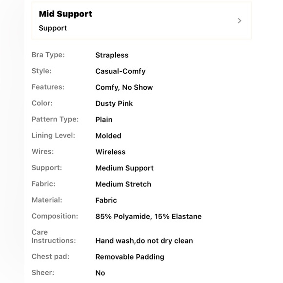 Solid Bandeau Bra - Picture 4 of 7